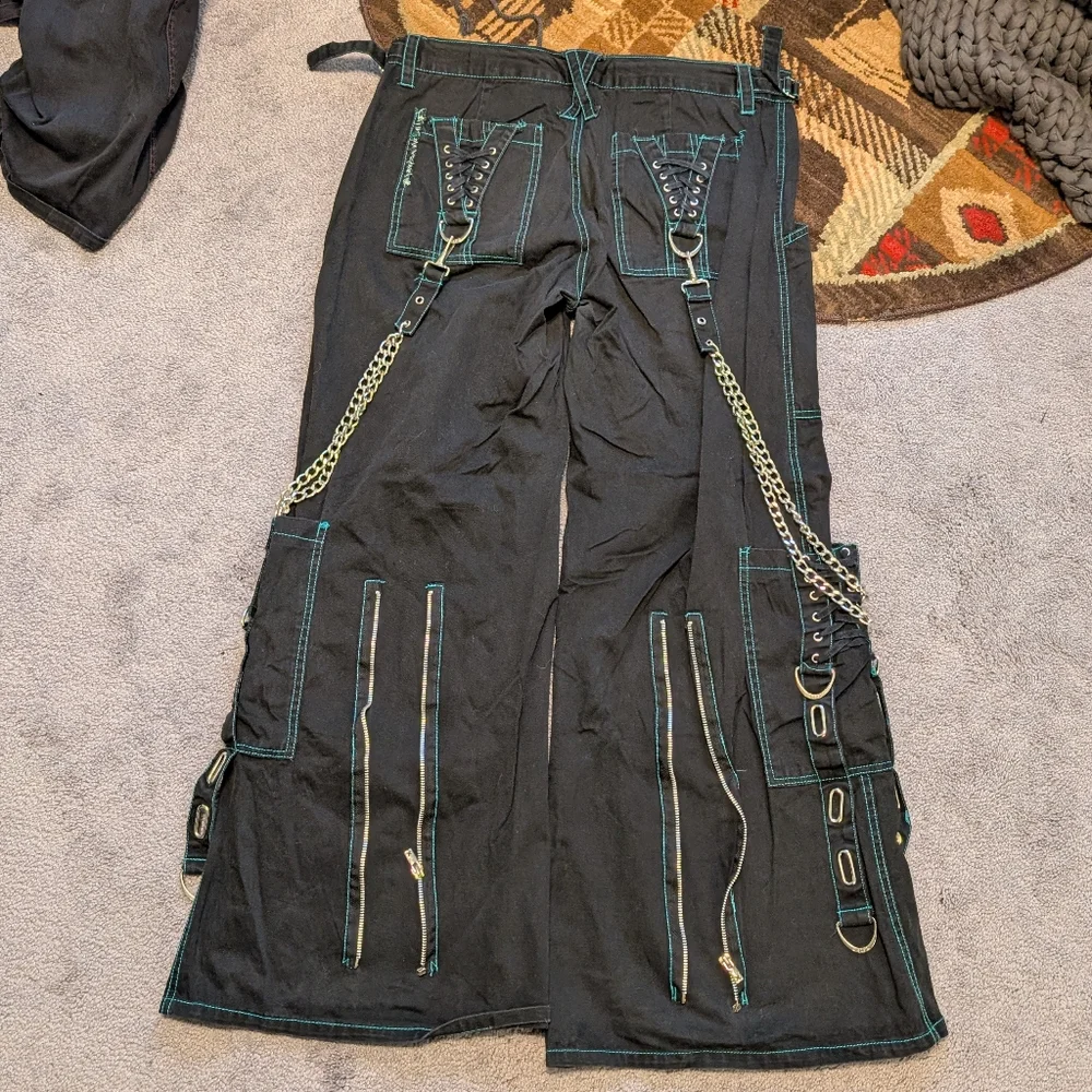 Tripp NYC Black Pants with Teal Stitching - Picture 3 of 8